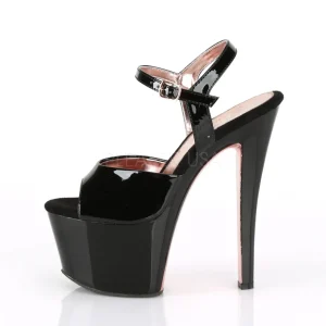 Verni 18 cm SKY-309TT pleaser sandales à semelles dorée