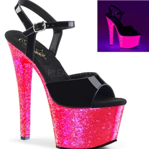 Verni 18 cm SKY-309UVLG Plateforme Neon Sandales Femmes