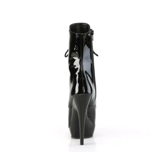 Verni 15 cm SULTRY-1020 fétiche bottines à talons aiguilles noirs