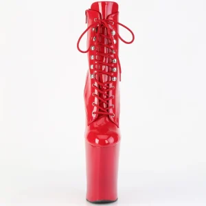 Verni 20 cm WORSHIP-1020 Heelless bottines pony talons rouges