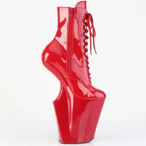 Verni 20 cm WORSHIP-1020 Heelless bottines pony talons rouges