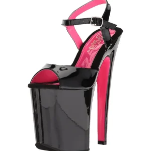 Verni 20 cm XTREME-809TT Plateforme Neon Sandales Femmes