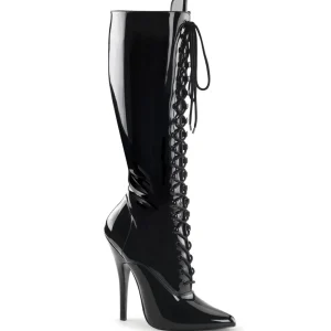 Verni bottes hautes 16 cm DOMINA-2020 fetish bottes stiletto à talon aiguille