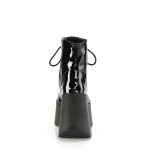 Verni emo 13 cm DYNAMITE-106 bottine plateforme compensée noir