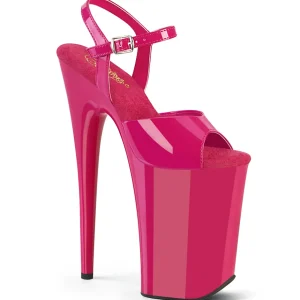 Verni pink 23 cm INFINITY-909 talons très hauts - chaussures plateforme extrême