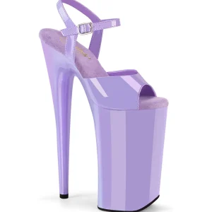 Verni pourpre 25,5 cm BEYOND-009 talons très hauts - chaussures plateforme extrême