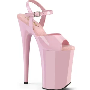 Verni roses 23 cm INFINITY-909 talons très hauts - chaussures plateforme extrême