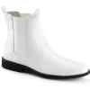 Verni TROOPER-12 disco chaussures de proxénète hommes 70 à plateforme blanc