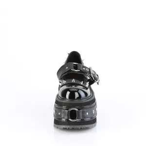 Vernis 9 cm DAMNED-20 emo chaussures mary jane à boucles