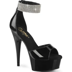 Vernis 15 cm DELIGHT-625 talon haut avec bande de cheville
