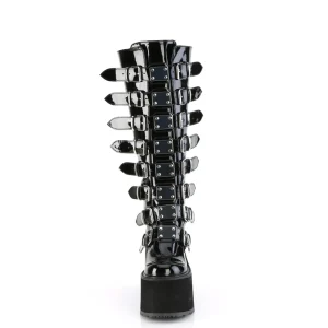 Vernis 14 cm demoniacult bottes mollets larges et cuisses rondes élastiquées