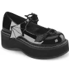 Vernis 5 cm EMILY-23 emo chaussures mary jane à boucles