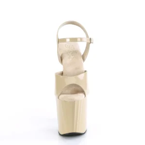 Vernis 19 cm ENCHANT-709 beige chaussures pleaser talons hauts