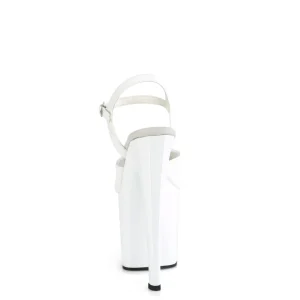 Vernis 19 cm ENCHANT-709 blanc chaussures pleaser talons hauts