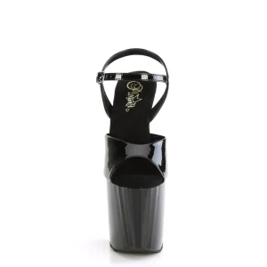 Vernis 19 cm ENCHANT-709 noires chaussures pleaser talons hauts
