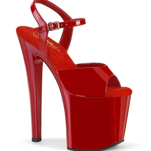 Vernis 19 cm ENCHANT-709 rouges chaussures pleaser talons hauts