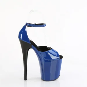 Vernis 20 cm FLAMINGO-884 bleues chaussures pleaser talons hauts