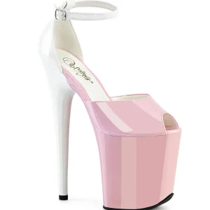 Vernis 20 cm FLAMINGO-868 rose chaussures pleaser talons hauts