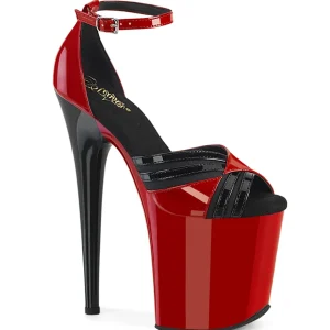 Vernis 20 cm FLAMINGO-884 rouges chaussures pleaser talons hauts
