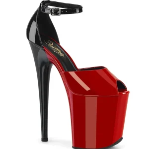 Vernis 20 cm FLAMINGO-868 rouges chaussures pleaser talons hauts