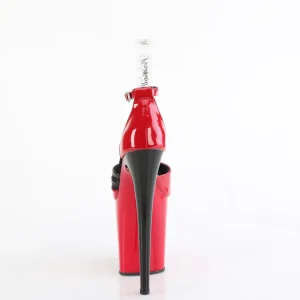 Vernis 20 cm FLAMINGO-884 rouges chaussures pleaser talons hauts