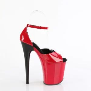 Vernis 20 cm FLAMINGO-884 rouges chaussures pleaser talons hauts