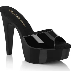Vernis 13 cm MARTINI-501 mule à talon hauts noirs