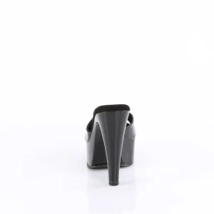 Vernis 13 cm MARTINI-501 mule à talon hauts noirs