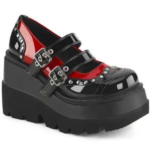 Vernis 11,5 cm SHAKER-27 demoniacult plateforme chaussure alternative noir