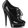 Vernis 15 cm SULTRY-660 plateforme chaussure richelieu talon haut noir
