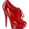 Vernis 15 cm SULTRY-660 plateforme chaussure richelieu talon haut rouge