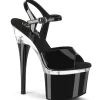 Vernis plateforme 18 cm ESTEEM-709 chaussures à talons hauts pleaser