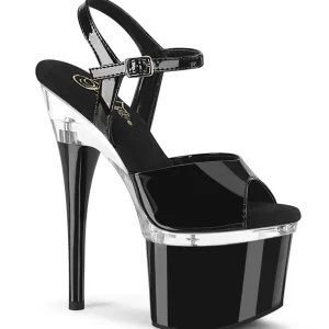 Vernis plateforme 18 cm ESTEEM-709 chaussures à talons hauts pleaser