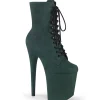 Vert faux suede 20 cm FLAMINGO-1020FS2 bottines de pole dance