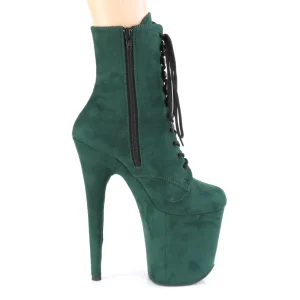 Vert faux suede 20 cm FLAMINGO-1020FS2 bottines de pole dance