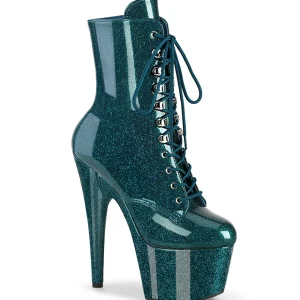 Vert glitter 18 cm pleaser bottines talons hauts femme