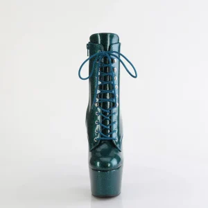 Vert glitter 18 cm pleaser bottines talons hauts femme