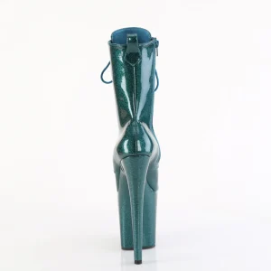 Vert glitter 20 cm pleaser bottines talons hauts femme