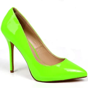 Vert Neon 13 cm AMUSE-20 escarpins à talon aiguille bout pointu