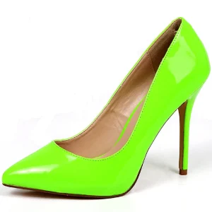 Vert Neon 13 cm AMUSE-20 escarpins à talon aiguille bout pointu
