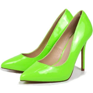 Vert Neon 13 cm AMUSE-20 escarpins à talon aiguille bout pointu