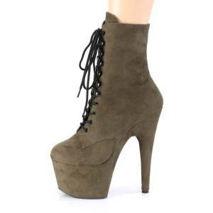 Vert Similicuir 18 cm ADORE-1020FS bottines femmes à lacets