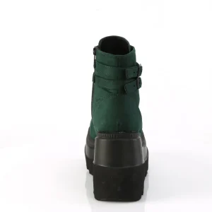 Vert suede 11,5 cm SHAKER-52 bottine plateforme compensée noir
