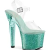 Vertes 18 cm LOVESICK-708SG etincelle sandales avec plateforme