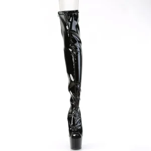 Vinyle 18 cm ADORE-3011 bottes overknee bout ouvert plateforme