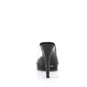 Vinyle 12,5 cm GLORY-501 mule à talon hauts noirs