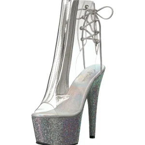 Vinyle pierre cristal 18 cm BEJEWELED-1018D7 plateforme bottines femmes