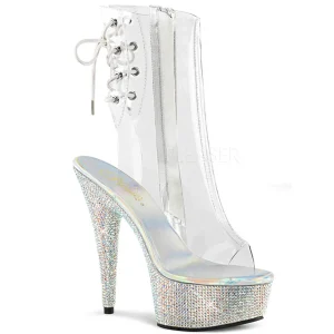 Vinyle pierre cristal 15 cm BEJEWELED-1018DM plateforme bottines femmes