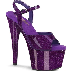 Violet 18 cm ADORE-709GP etincelle sandales avec plateforme