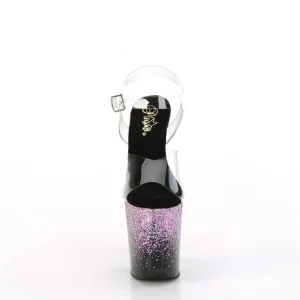 Violet 20 cm FLAMINGO etincelle sandales avec plateforme